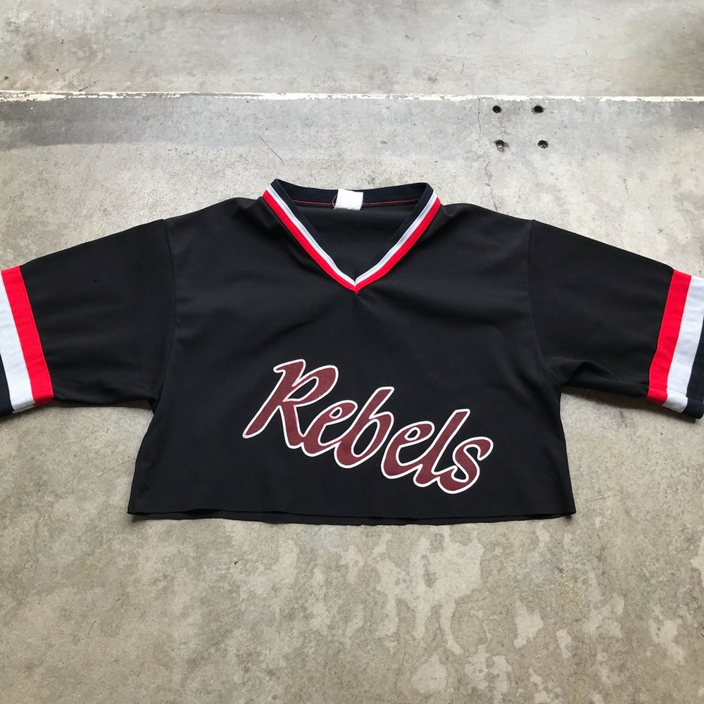 Vintage Baseball Jersey Crop Top